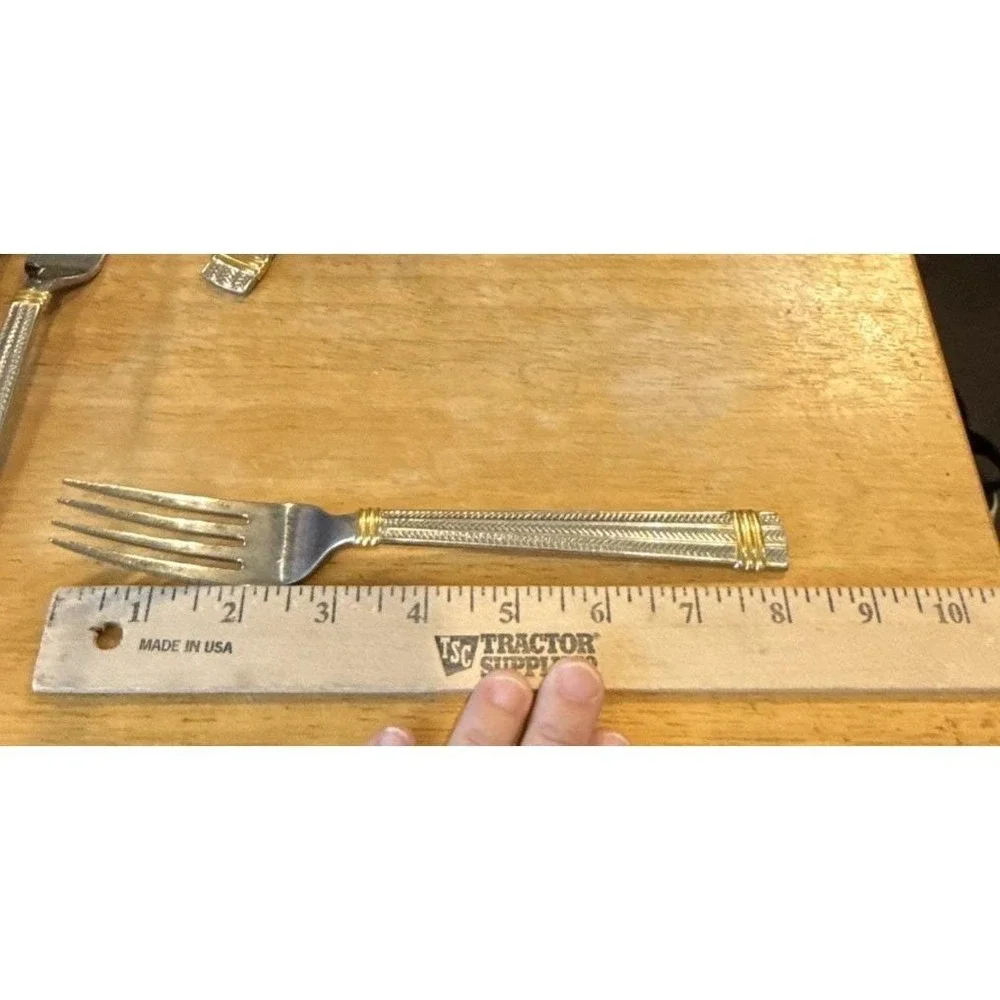 Ralph Lauren Golden Wainwright Stainless Steel 2 Dinner Forks Fork 1991‎ Vintage